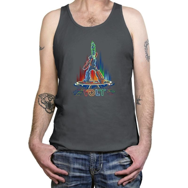 Volt-Tron Exclusive - Saturday Morning Tees - Tanktop Tanktop RIPT Apparel X-Small / Asphalt