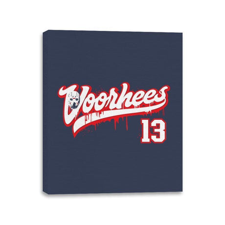 Voorhees 13 - Canvas Wraps Canvas Wraps RIPT Apparel 11x14 / Navy
