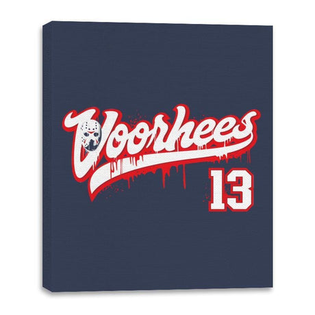 Voorhees 13 - Canvas Wraps Canvas Wraps RIPT Apparel 16x20 / Navy