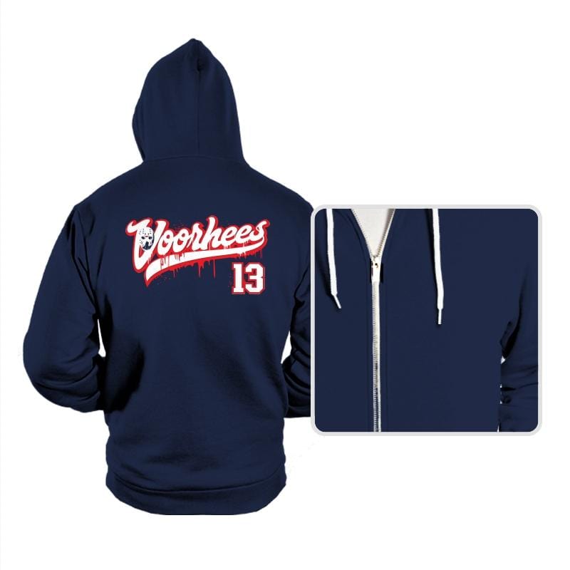 Voorhees 13 - Hoodies Hoodies RIPT Apparel Small / Navy