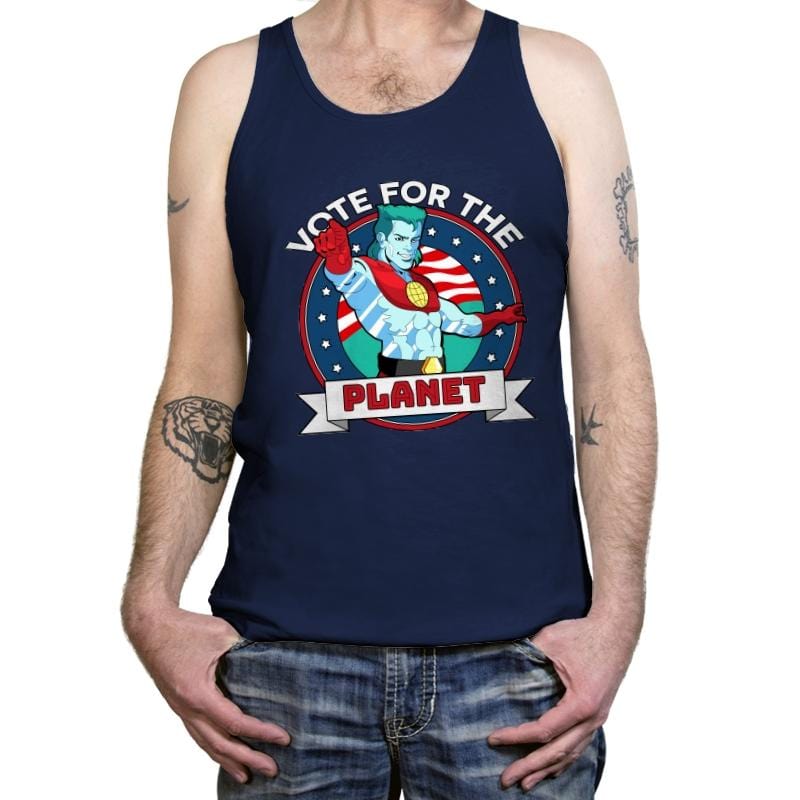 Vote for the Planet - Tanktop Tanktop RIPT Apparel X-Small / Navy