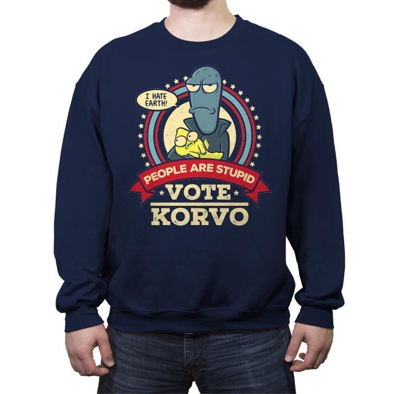 Vote Korvo 2020 - Crew Neck Sweatshirt Crew Neck Sweatshirt RIPT Apparel