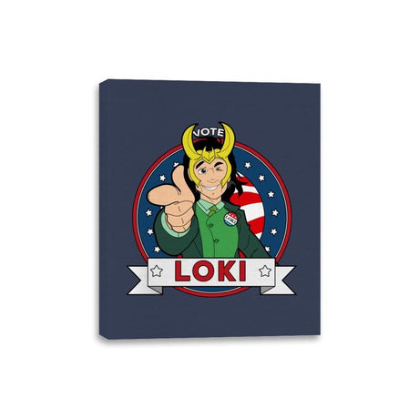 Vote Loki - Canvas Wraps Canvas Wraps RIPT Apparel 8x10 / Navy