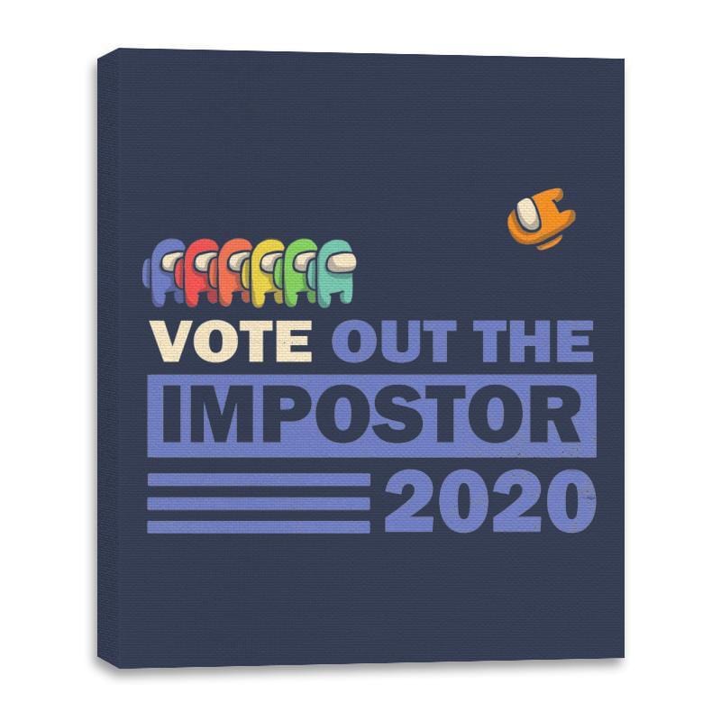 Vote Out The Impostor - Canvas Wraps Canvas Wraps RIPT Apparel 16x20 / Navy