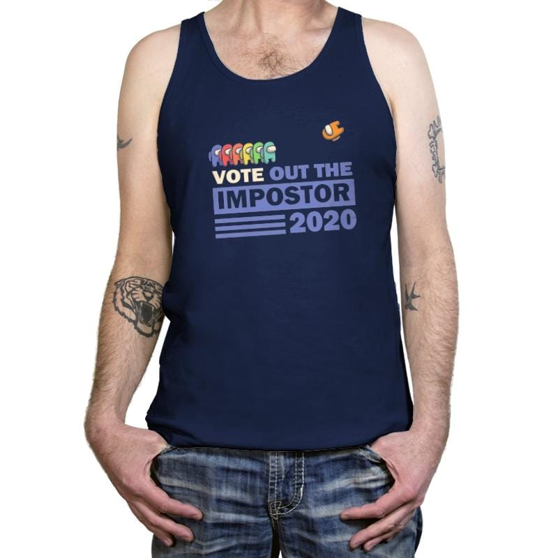 Vote Out The Impostor - Tanktop Tanktop RIPT Apparel X-Small / Navy