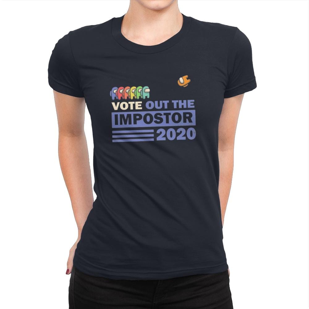 Vote Out The Impostor - Womens Premium T-Shirts RIPT Apparel Small / Midnight Navy