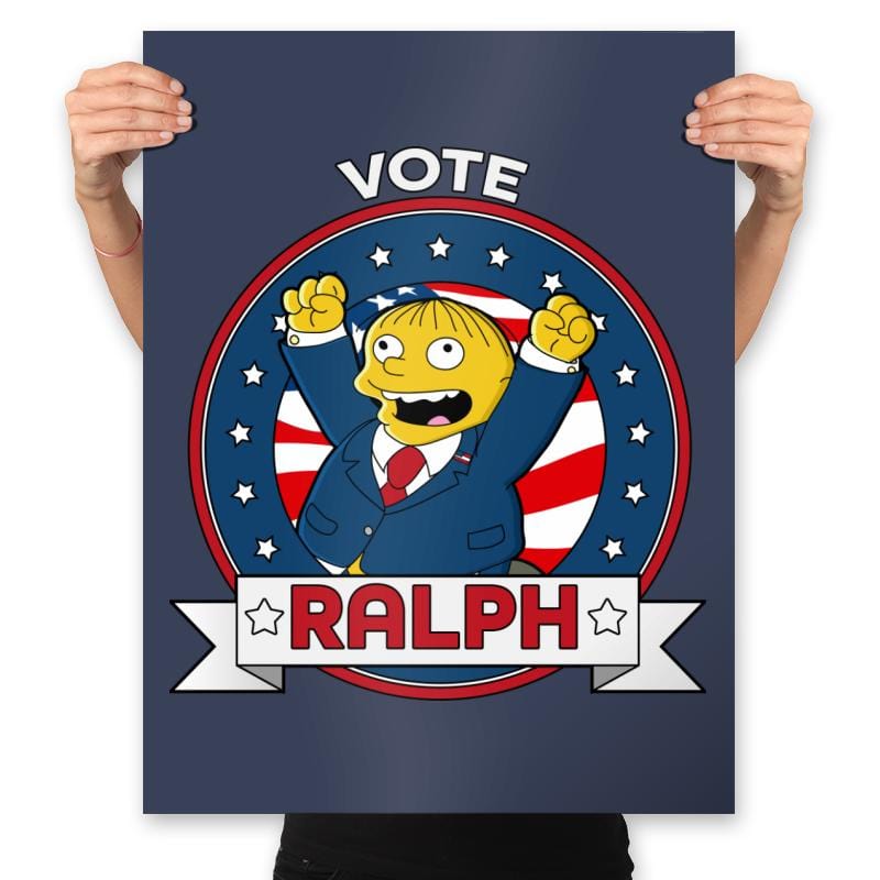 Vote Ralph - Prints Posters RIPT Apparel 18x24 / Navy