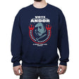 Vote Rebel - Crew Neck Sweatshirt Crew Neck Sweatshirt RIPT Apparel Small / Navy