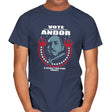 Vote Rebel - Mens T-Shirts RIPT Apparel Small / Navy
