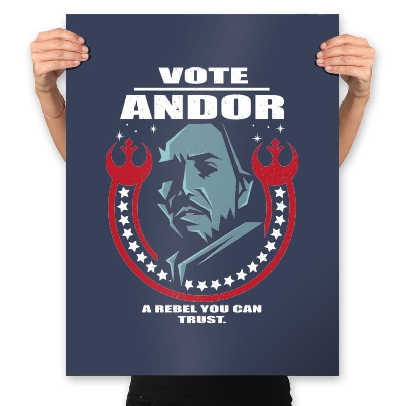 Vote Rebel - Prints Posters RIPT Apparel 18x24 / Navy