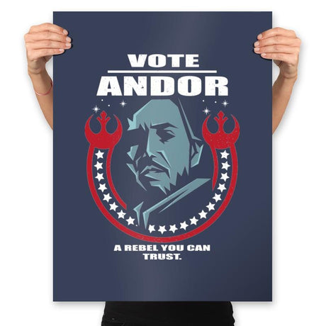 Vote Rebel - Prints Posters RIPT Apparel 18x24 / Navy