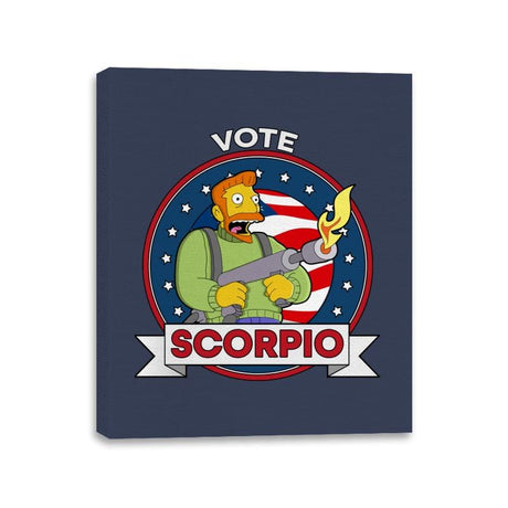 Vote Scorpio - Canvas Wraps Canvas Wraps RIPT Apparel 11x14 / Navy