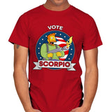 Vote Scorpio - Mens T-Shirts RIPT Apparel Small / Red