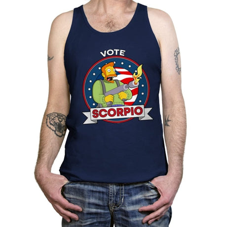 Vote Scorpio - Tanktop Tanktop RIPT Apparel X-Small / Navy