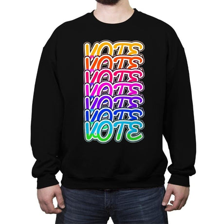 Vote Vote Vote - Crew Neck Sweatshirt Crew Neck Sweatshirt RIPT Apparel Small / Black