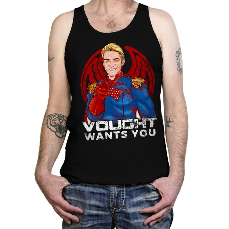 Vought Want You - Tanktop Tanktop RIPT Apparel X-Small / Black