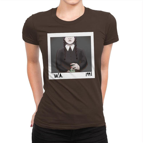 W.A. 1991 - Womens Premium T-Shirts RIPT Apparel Small / Dark Chocolate