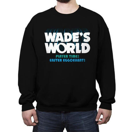 Wade's World - Crew Neck Sweatshirt Crew Neck Sweatshirt RIPT Apparel Small / Black