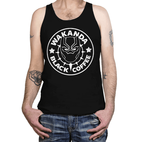 Wakanda Black Coffee - Tanktop Tanktop RIPT Apparel