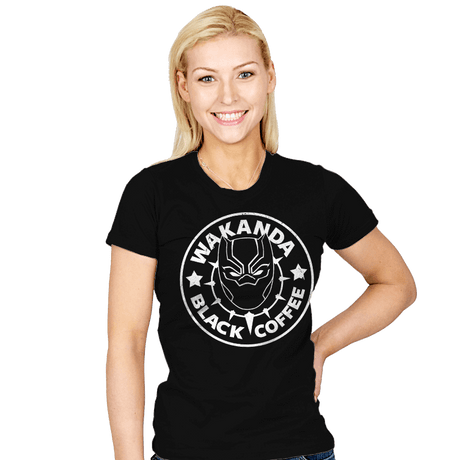 Wakanda Black Coffee - Womens T-Shirts RIPT Apparel