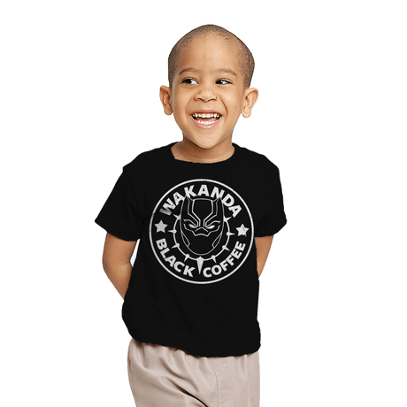 Wakanda Black Coffee - Youth T-Shirts RIPT Apparel