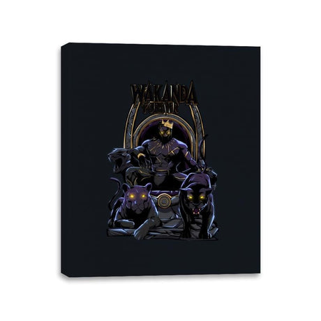 Wakanda Forever - Canvas Wraps Canvas Wraps RIPT Apparel 11x14 / Black