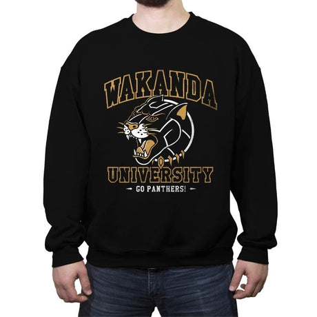 Wakanda University - Crew Neck Sweatshirt Crew Neck Sweatshirt RIPT Apparel
