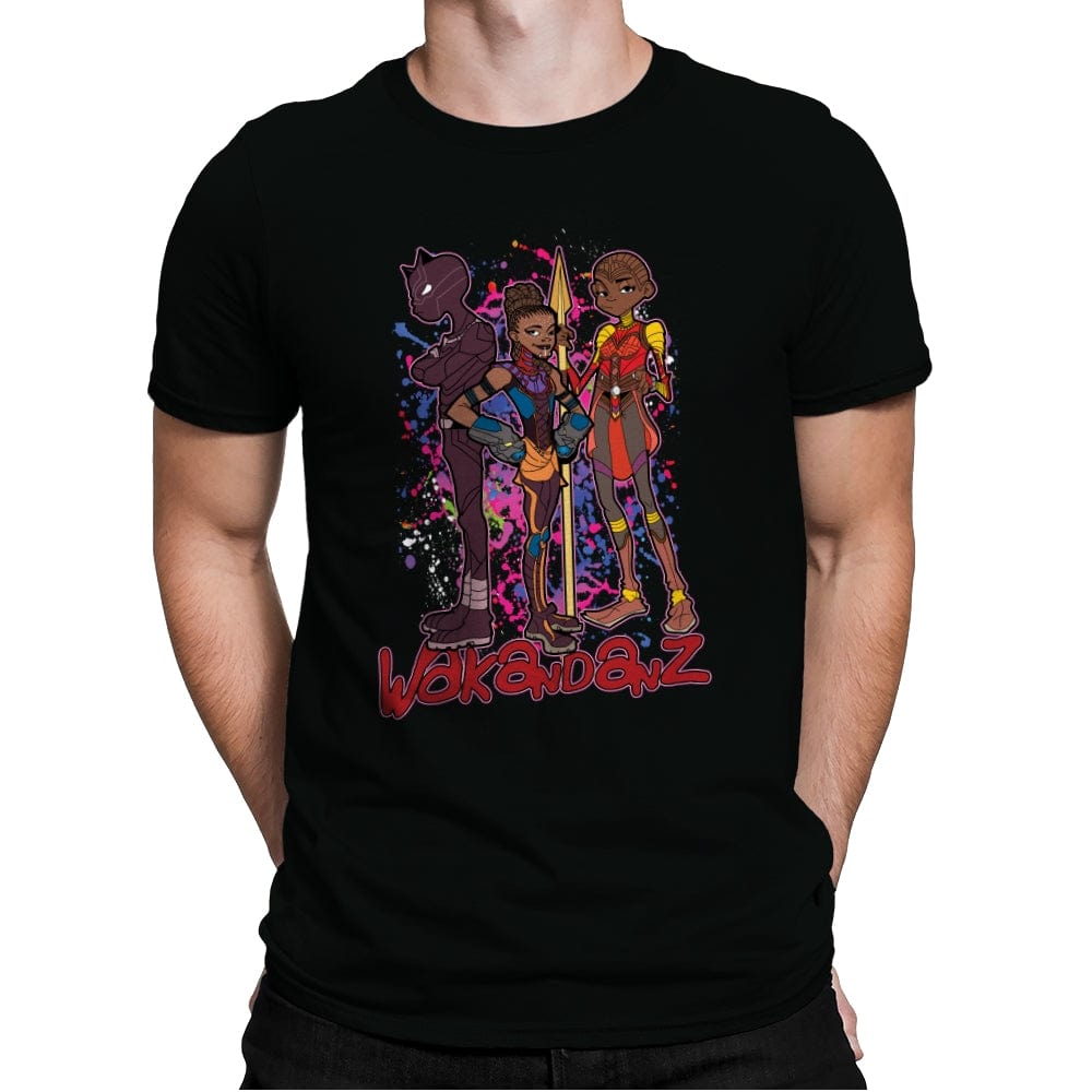 Wakandanz - Mens Premium T-Shirts RIPT Apparel Small / Black