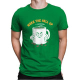Wake Up Now! - Mens Premium T-Shirts RIPT Apparel Small / Kelly Green