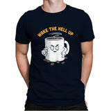 Wake Up Now! - Mens Premium T-Shirts RIPT Apparel Small / Midnight Navy