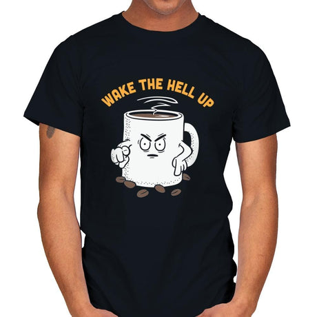 Wake Up Now! - Mens T-Shirts RIPT Apparel Small / Black