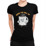 Wake Up Now! - Womens Premium T-Shirts RIPT Apparel Small / Indigo