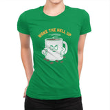 Wake Up Now! - Womens Premium T-Shirts RIPT Apparel Small / Kelly Green