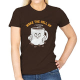 Wake Up Now! - Womens T-Shirts RIPT Apparel Small / Dark Chocolate