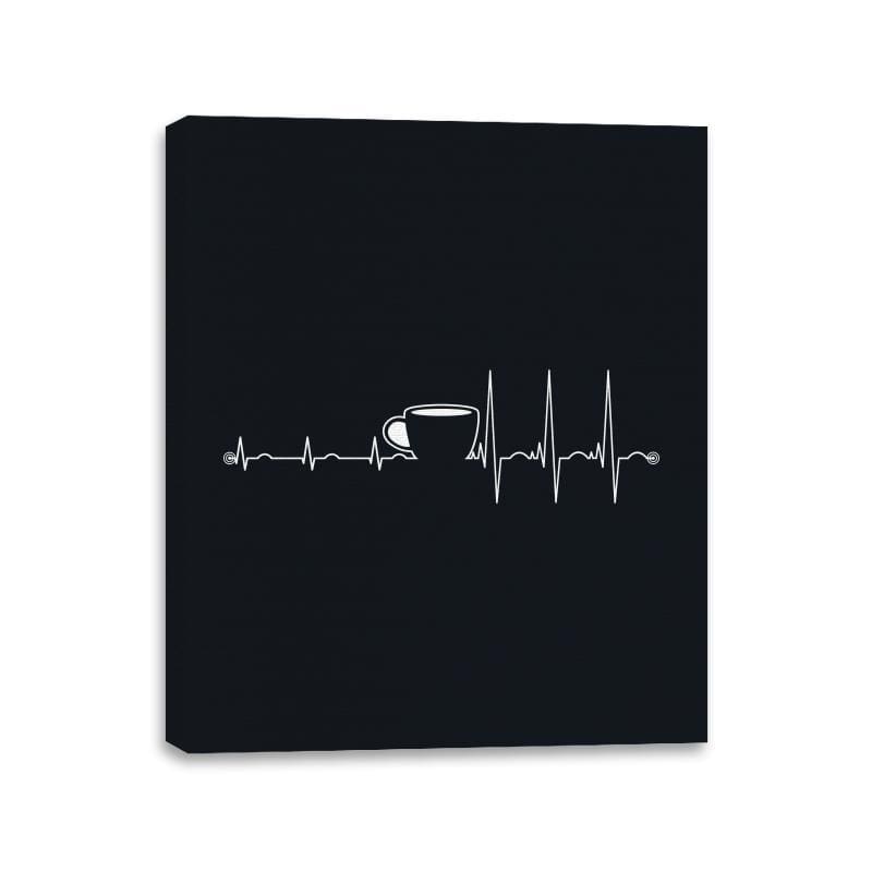 Wakeup - Canvas Wraps Canvas Wraps RIPT Apparel 11x14 / Black