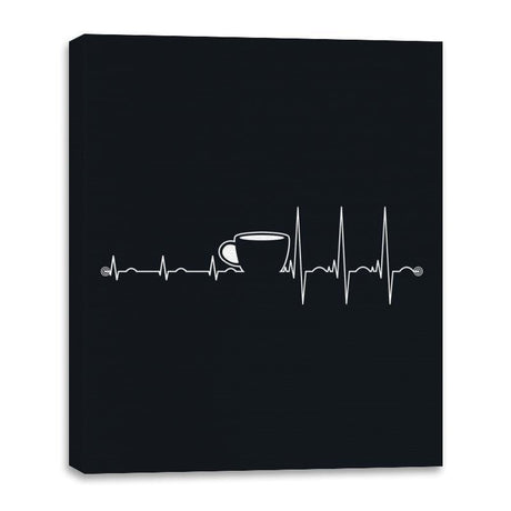 Wakeup - Canvas Wraps Canvas Wraps RIPT Apparel 16x20 / Black