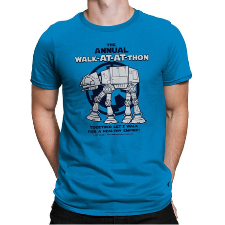 Walk At-At Thon - Mens Premium T-Shirts RIPT Apparel Small / Turqouise