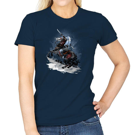Walker Crossing the North Exclusive - Womens T-Shirts RIPT Apparel Small / Navy