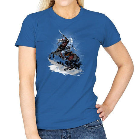 Walker Crossing the North Exclusive - Womens T-Shirts RIPT Apparel Small / Royal