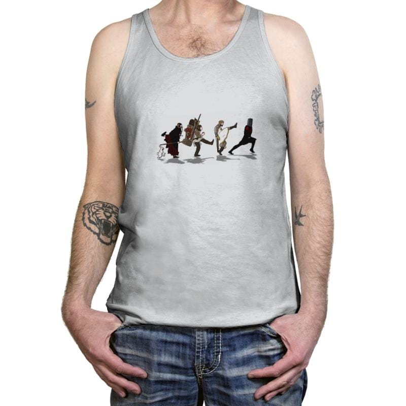 Walking Towards The Grail - Tanktop Tanktop RIPT Apparel X-Small / Silver