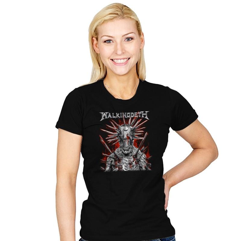 Walkingdeth - Womens T-Shirts RIPT Apparel Small / Black