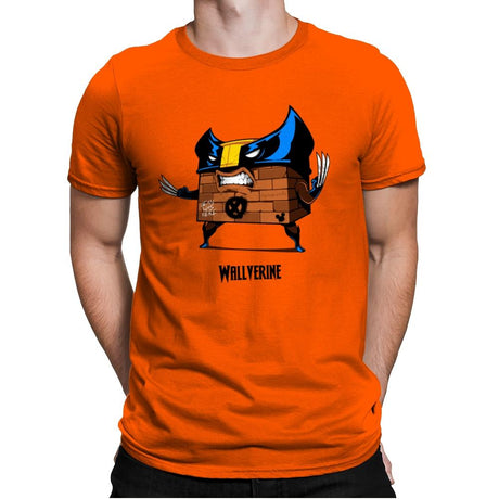 Wallverine  - Mens Premium T-Shirts RIPT Apparel Small / Classic Orange