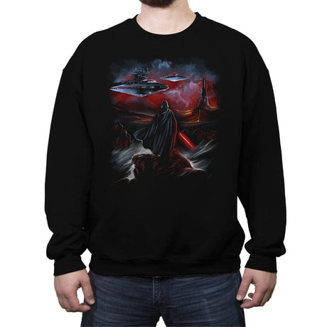 Wanderer of the Dark Side - Crew Neck Sweatshirt Crew Neck Sweatshirt RIPT Apparel Small / Black
