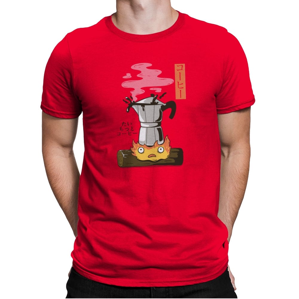 Want More Coffee - Mens Premium T-Shirts RIPT Apparel Small / Red