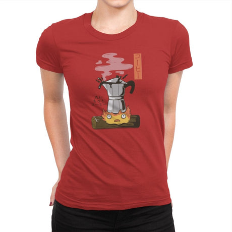 Want More Coffee - Womens Premium T-Shirts RIPT Apparel Small / Red