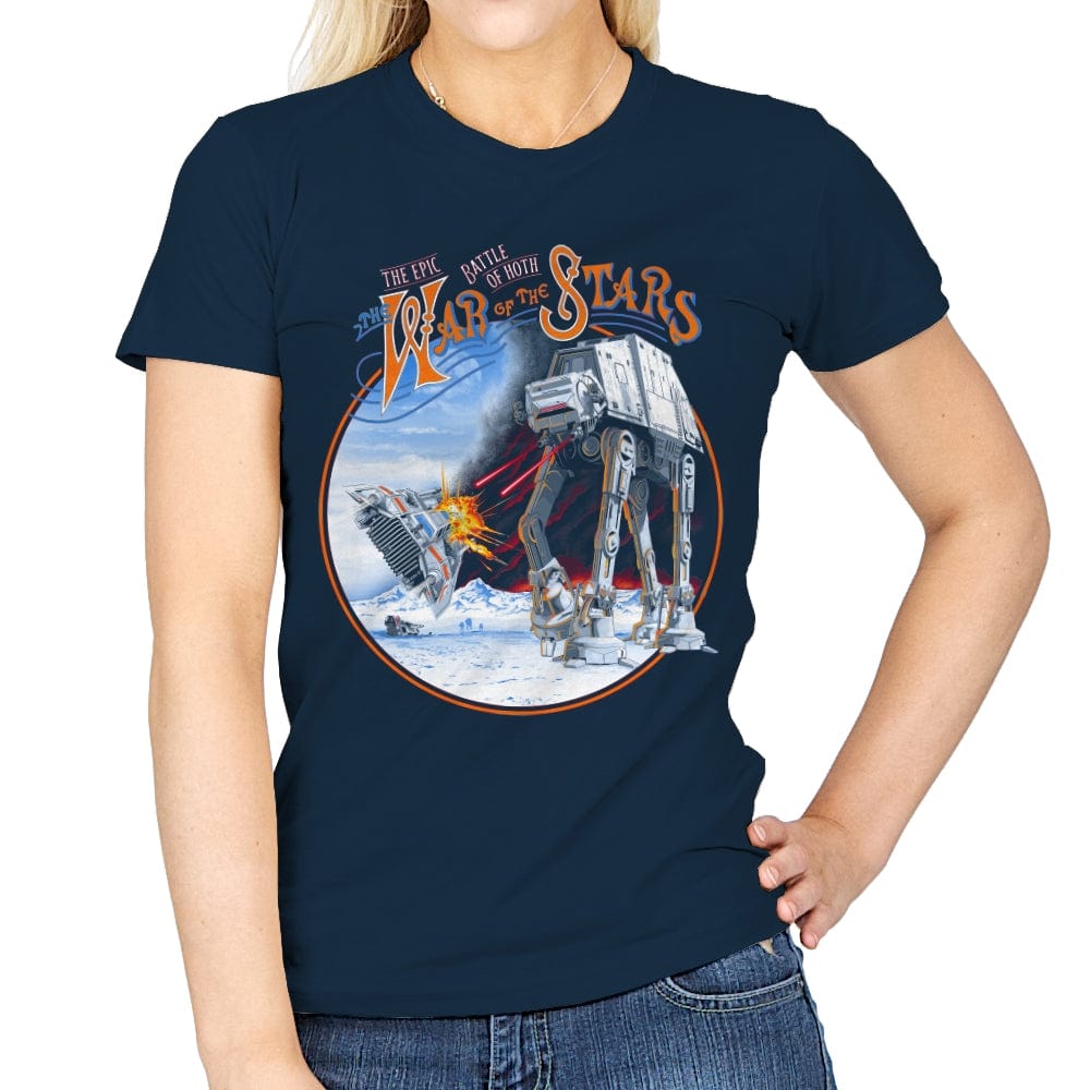 War of the Stars - Womens T-Shirts RIPT Apparel Small / Navy