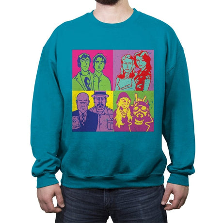 Warholrats - Crew Neck Sweatshirt Crew Neck Sweatshirt RIPT Apparel Small / Antique Sapphire