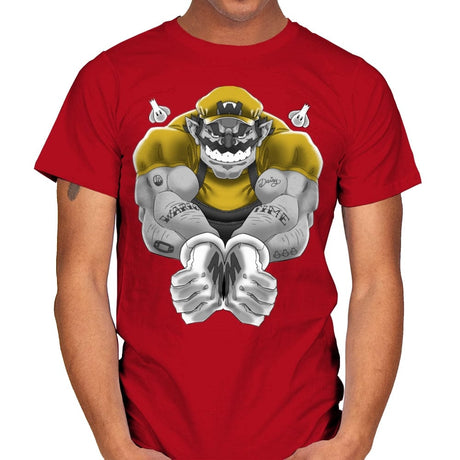 Wario Time - Mens T-Shirts RIPT Apparel Small / Red