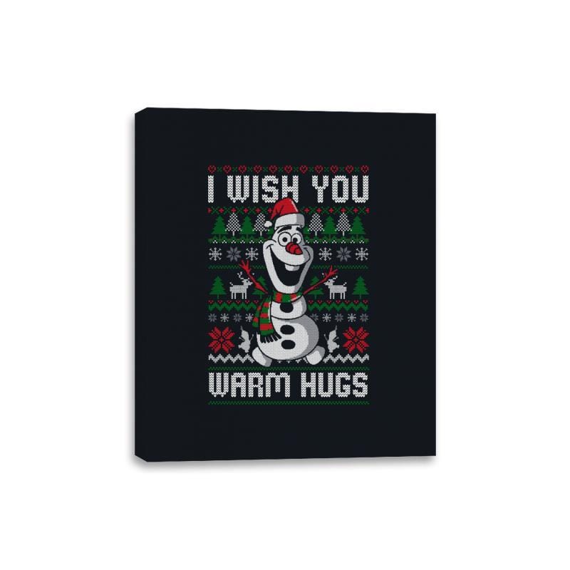 Warm Hugs! - Canvas Wraps Canvas Wraps RIPT Apparel 8x10 / Black