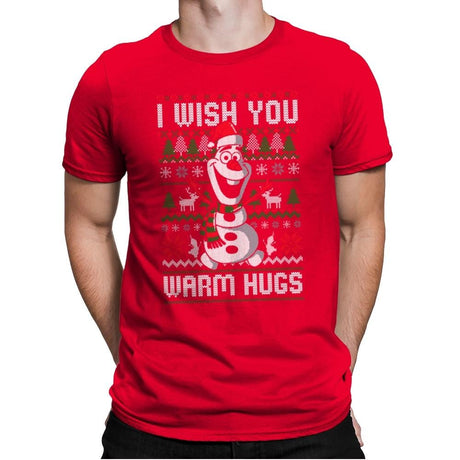 Warm Hugs! - Mens Premium T-Shirts RIPT Apparel Small / Red